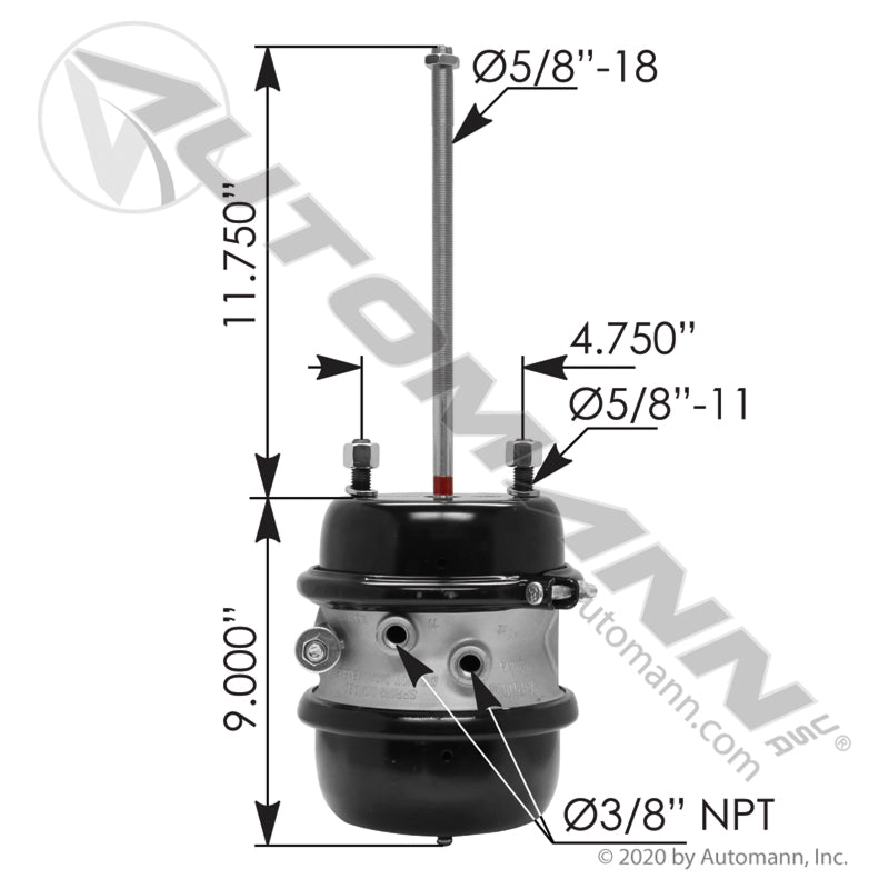 179SB3030S - Spring Brake Type 30/30 Sealed.