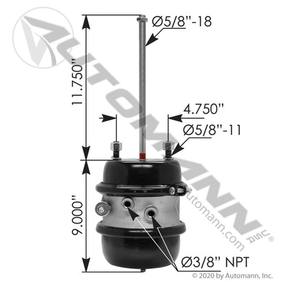 179SB3030S - Spring Brake Type 30/30 Sealed.