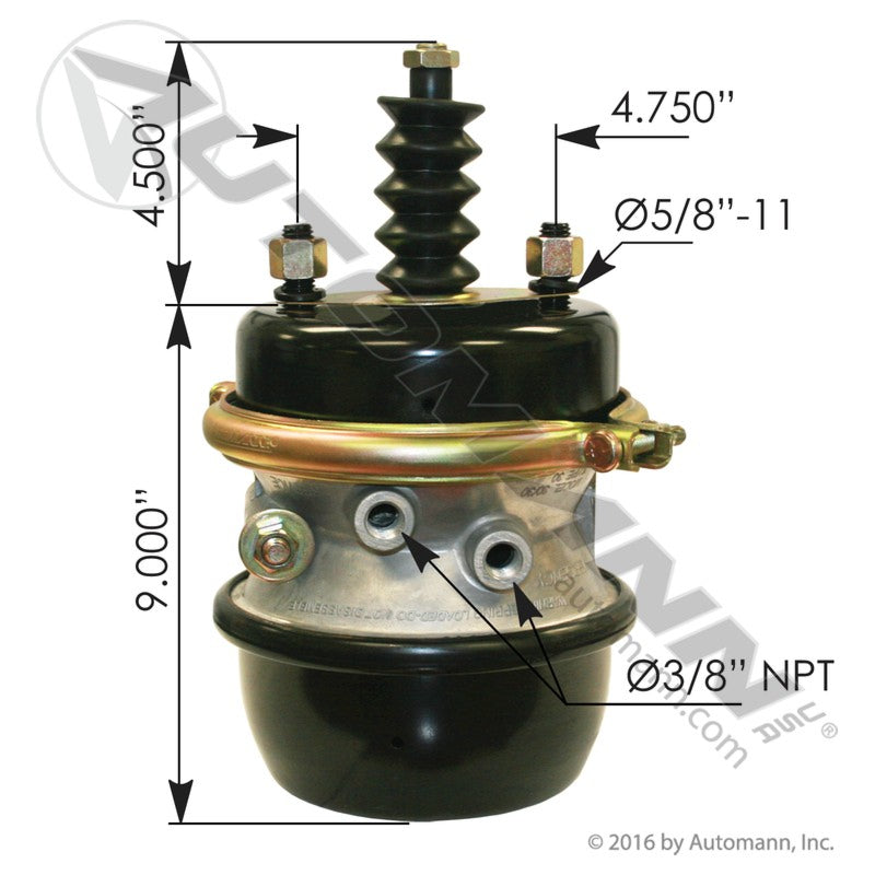 179SB3030SM - Spring Brake Type 30/30 Sealed Mack Type