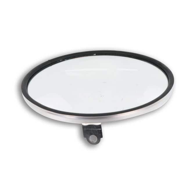 PrimaTech 8-1/2” Stainless Steel Offset Mount Convex Mirror with L Bracket